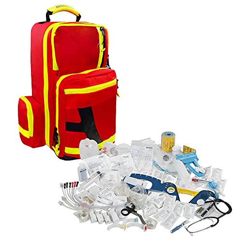 TMS PRO SHOP Erste Hilfe Rucksack First Responder PROFI mit Sanitätskoffer-Füllung DIN 13155, Art.-Nr. 41015 | Notfallrucksack | Sanitätsrucksack | Erste Hilfe Rucksack von TMS Pro Shop