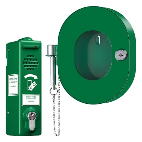 TMS PRO SHOP Kombi-Set: Türwächter verschiedenschließend, 80 dB/105 dB mit Notschlüsselkasten aus Aluminium, Art.-Nr. 609636 von TMS Pro Shop