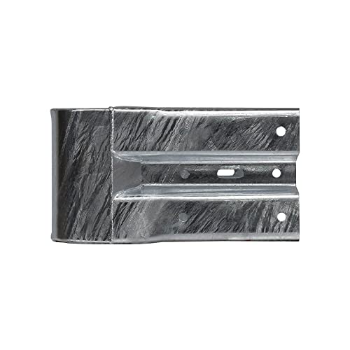 TMS PRO SHOP Kopfstück links für Schutzplanken aus Stahl mit B-Profil, 55 cm, Art.-Nr. 35693 | Leitplanke | Stahlschutzplanke von TMS Pro Shop