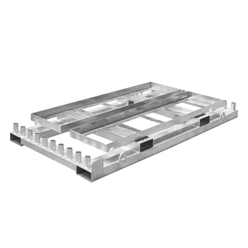 TMS PRO SHOP Lager- und Transporttraverse mit 2 Aufsatzrahmen für K1-Fußplatten, 224 x 112 cm, Art.-Nr. 611458 von TMS Pro Shop