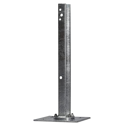 TMS PRO SHOP Sigma-100-Pfosten für Schutzplanken mit B-Profil, 75 cm Höhe, Doppelbeplankung, Art.-Nr. 38358 | Leitplanke | Stahlschutzplanke von TMS Pro Shop