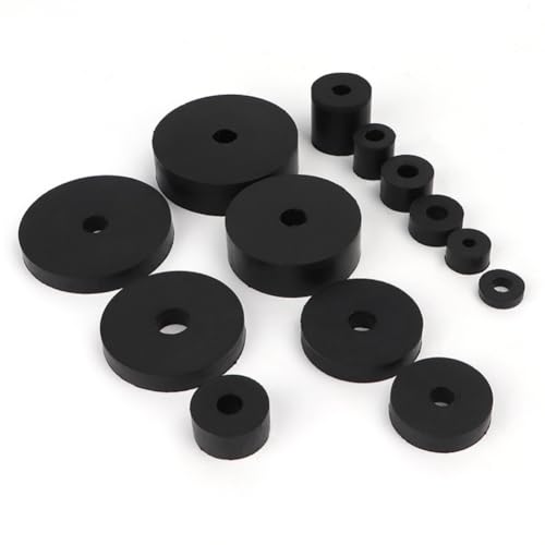 Gummi Unterlegscheiben 12 * 4 * 4mm gummi spacer Gummischeiben Dichtungsringe Beilagscheiben distanzhülsen Gummitülle Gummibuchsen stoßdämpfer für Haushaltsgeräten Möbeln Industrieanlagen von TMTGTS