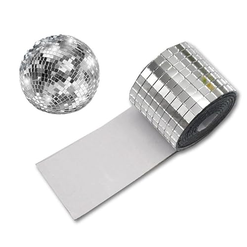 Mini Spiegelmosaiksteine 5 * 5mm Selbstklebende Mosaikfliesen Spiegel mosaik aufkleber selbstklebend spiegelfliesen selbstklebend für Discokugeln Uhren Schminktische Fotorahmen Blumentöpfe von TMTGTS