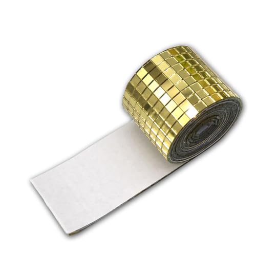 Mini Spiegelmosaiksteine 5 * 5mm Selbstklebende Mosaikfliesen Spiegel mosaik aufkleber selbstklebend spiegelfliesen selbstklebend für Discokugeln Uhren Schminktische Fotorahmen Blumentöpfe von TMTGTS