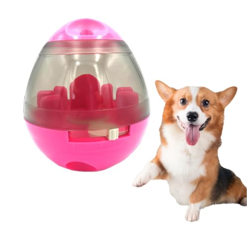 TMTGTS Intelligenzspielzeug Hunde 11 * 11.7cm Hundespielzeug Intelligenz futterball Interaktives Slow Feeder Hund Spielzeug leckerli Ball steh auf Snack Ei Beschäftigung für alle Hunderassen von TMTGTS