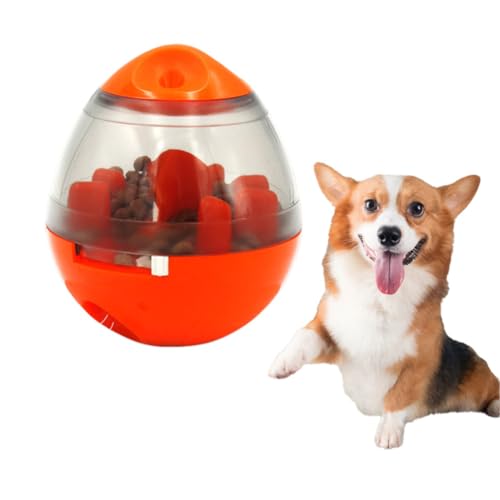 TMTGTS Intelligenzspielzeug Hunde 11 * 11.7cm Hundespielzeug Intelligenz futterball Interaktives Slow Feeder Hund Spielzeug leckerli Ball steh auf Snack Ei Beschäftigung für alle Hunderassen von TMTGTS