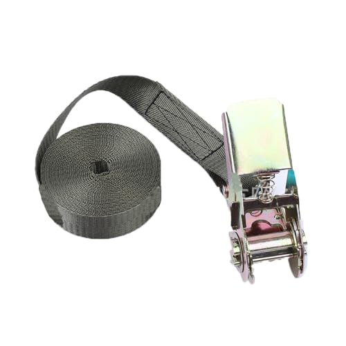 TMTGTS Spanngurt 1.5M Spanngurte mit Ratsche Zurrgurt 25mm Breit Stand Ratschengurt Robust Haken Befestigen Ohne Haken Befestigungsgurt für Auto Sackkarre Gepäckpakete Camping FesteLadung (8#) von TMTGTS