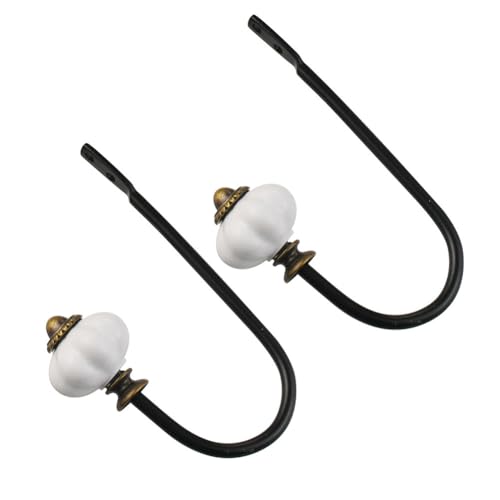 TMTGTS Wandhaken 2 kleiderhaken dekorative Gaderobenhaken Eisen Haken Coat Hook Türhaken Mantelhaken Huthaken Handtuchhaken Lochwandhaken Universalhaken metallhaken Jackenhaken für Hüte Schlüsseln von TMTGTS