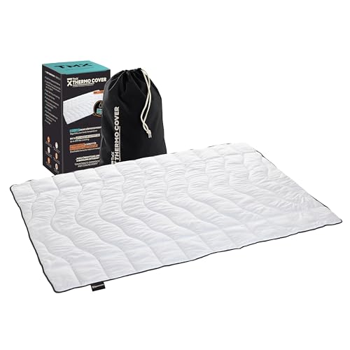 TMX® Thermo Cover – Temperaturregulierende Bettdecke (155 cm x 220 cm) | Made in Germany | Innovative PCM-Faser | Vegan & Oeko-Tex Standard | Für Allergiker geeignet | Atmungsaktiv | Weniger Schwitzen von TMX