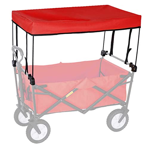 TMXK Markise Baldachin, Faltbarer Bollerwagen Folding Outdoor, Hand Push Tragbare Kind Trolley Cart Zubehr von TMXK