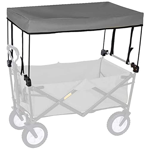 TMXK Markise Baldachin, Faltbarer Bollerwagen Folding Outdoor, Hand Push Tragbare Kind Trolley Cart Zubehr von TMXK