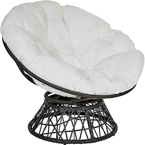 TMXK Papasan Chair Cushion, Floor Kissen for Swinging, Papasansessel Kissen, Round Papasan Armchair, Outdoor Patio Swivel von TMXK