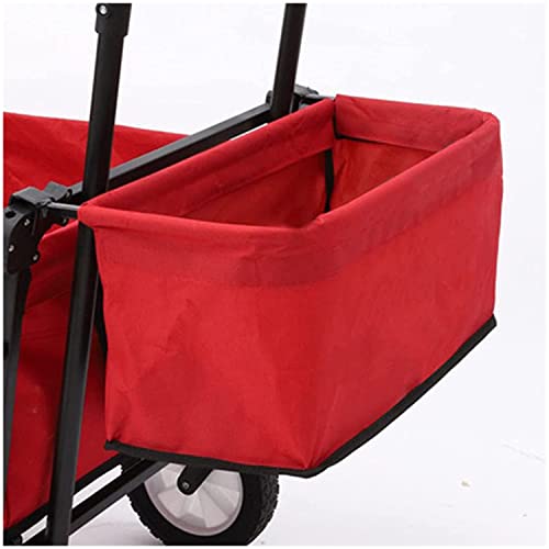 Faltbarer Bollerwagen Folding Hecktasche Outdoor-Einkauf Camping Hand drcken Tragbarer Trolley Warenkorb Zubehr von TMXKOOK