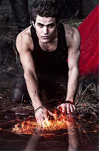 TMXON DIY 3D-Diamantmalerei, Vampire Diaries-Poster für Männer, runder Diamant-Strass-Kreuzstich, Familien-Wohnzimmerdekoration, 50 x 60 cm TMXON DIY 3D-Diamantmalerei, Vampire Diaries-Poster für Männer, runder Diamant-Strass-Kreuzstich, Familien-Wohnzimmerdekoration, 50 x 60 cm von TMXON