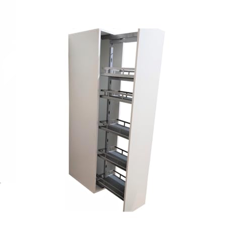 TMY Cargo Küchen Organizer Regal Küchenzeile - Gewürzregal Teleskopschublade Ausziehbare Schublade Küche - Schrank Breite 40 cm - Apothekerschrank Schubladenauszug Ausziehbar Drahtkorb Schrankauszug von TMY Polish Furniture Brand