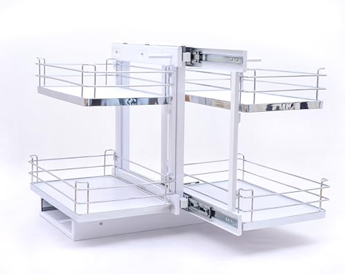 TMY Schrank Küchen Organizer Ausziehbare Schublade Küche in Eckschrank - Teleskopschublade in Küchenschränke 75 x 50 x 65 cm - Küchenorganizer für Küchenmöbel max. 12,5 kg auf Regal Magic Ecksofa von TMY