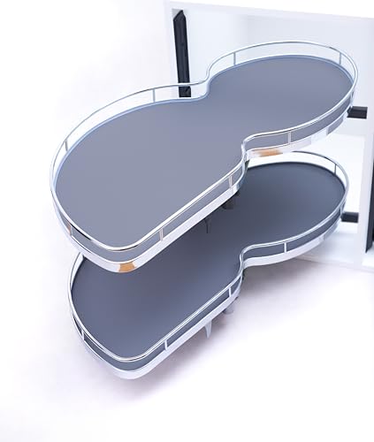 TMY Schrank Küchen Organizer Ausziehbare Schublade Küche in Eckschrank | Teleskopschublade in Küchenschränke 80 x 68 x 54 cm | Küchenorganizer für Küchenmöbel max. 40 kg | Links Offen von TMY Polish Furniture Brand