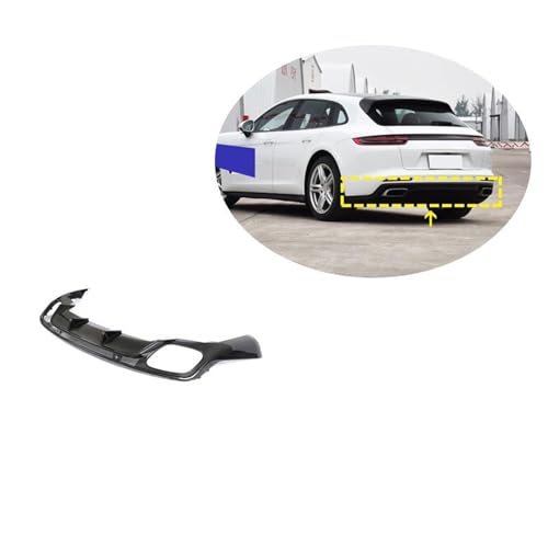 TMZWJ Heckstoßstange Diffusor Lippe Für Porsche Panamera 2017 2018 2019 Kohlefaser Heckdiffusor Kofferraumschutz Spoilerplatte Splitter Spoilerlippe Heckdiffusor von TMZWJ