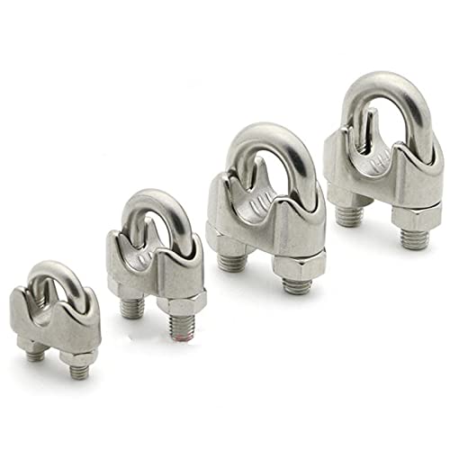 Drahtseilklammern U-Typ-Klemme M2-M32, 304 Edelstahl-Drahtseilklemme Kabelschrauben Rigging(M3*10) von TNBCCXN