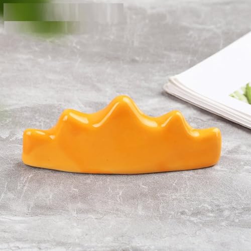 Essstäbchenhalter,Löffelablage Essstäbchenhalter, 4 Stück, Essstäbchenablagen in Bergform, Schreibpinselhalter, Keramik-Essstäbchenhalter for Löffel, Gabel, Essstäbchen, Heim-Esstisch-Dekoration, Bast von TNBCCXN