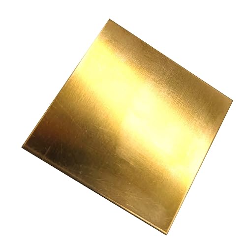 Messingplatte Messingblech 0,8 × 10 × 10 mm – 0,8 × 600 × 600 mm Messingblechplatte Industrieblech(0.8 * 100 * 100) von TNBCCXN