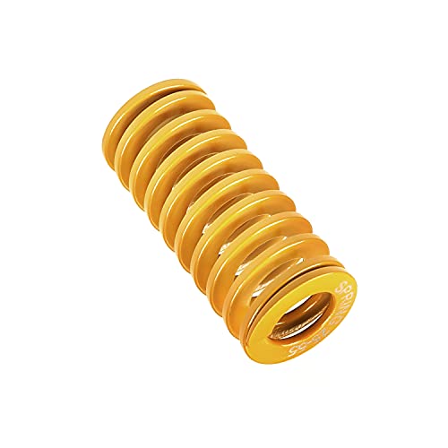 Metallfedern, Federn Compression Spring, 25mm OD 55mm Long Spiral Stamping Light Load Compression Mould Die Spring Yellow 1PCS von TNBCCXN