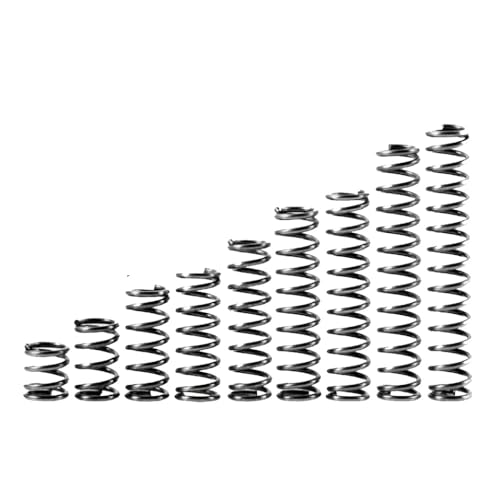 Metallfedern, Federn Stainless Steel Spring, Metal Springs 10pcs/lot 65Mn WD 0.4mm / 0.5mm Cylindrical Coil Mini Return Spring Return Compression Springs Release Pressure Spring Steel(10pcs 0.5mm) von TNBCCXN