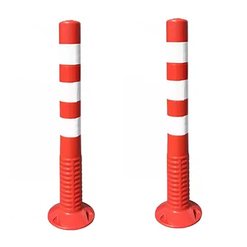 Parkplatz-Poller Flexibler Leitpfosten for Parkplätze, Verkehrsleitkegel zur Kontrolle der Menschenmenge(2 pack) von TNBCCXN