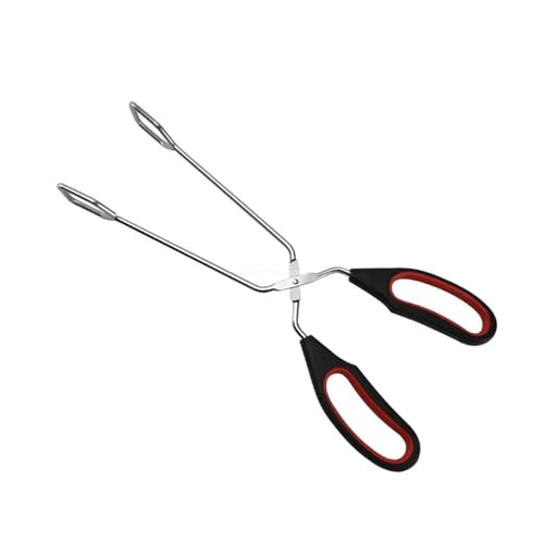 Salatzange 1 stücke Schere Zange Gegrilltes Essen Tong Lange Griff Schere BBQ Brot Braten Clip(23.5cm) von TNBCCXN