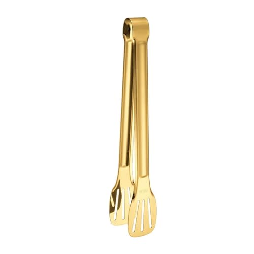 Salatzange 18-Styles Gold Edelstahl Hohl Grill Clamp Kochen Küche Zubehör(Style 13) von TNBCCXN