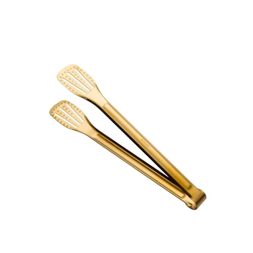 Salatzange 18-Styles Gold Edelstahl Hohl Grill Clamp Kochen Küche Zubehör(Style 25) von TNBCCXN