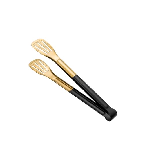 Salatzange 18-Styles Gold Edelstahl Hohl Grill Clamp Kochen Küche Zubehör(Style 27) von TNBCCXN