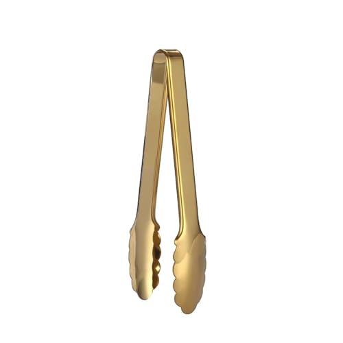 Salatzange 18-Styles Gold Edelstahl Hohl Grill Clamp Kochen Küche Zubehör(Style 4) von TNBCCXN
