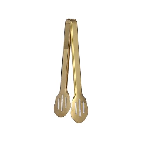 Salatzange 18-Styles Gold Edelstahl Hohl Grill Clamp Kochen Küche Zubehör(Style 6) von TNBCCXN