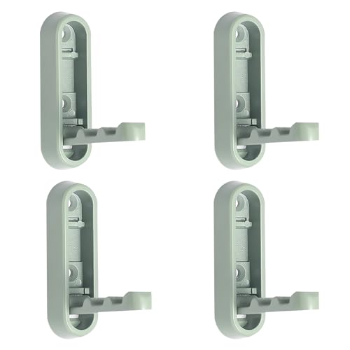 TNBCCXN Badezimmer Haken 4 Stück klappbare Wandhaken, Garderobenständer aus Zinklegierung for Aufhängen von Bademänteln(Green,Round) von TNBCCXN