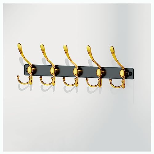 TNBCCXN Badezimmer Haken Garderobenständer zur Wandmontage – Robuster Kleiderhaken aus Edelstahl und Metall(5hooks) von TNBCCXN