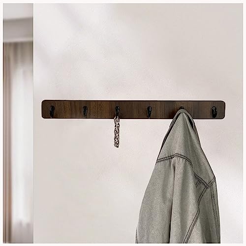 TNBCCXN Badezimmer Haken Robuste Kleiderhaken zur Wandmontage – Wandhaken und Kleiderhaken(Dark Brown,60 * 6cm/23.6 * 2.4in) von TNBCCXN