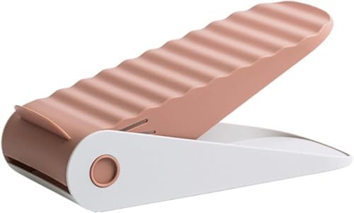 TNBCCXN Schuhregal Schuhhalter Verstellbares Rack Doppelschichtregal Slipper Deck Organizer(Rojo) von TNBCCXN