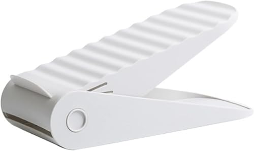 TNBCCXN Schuhregal Schuhhalter Verstellbares Rack Doppelschichtregal Slipper Deck Organizer(White) von TNBCCXN