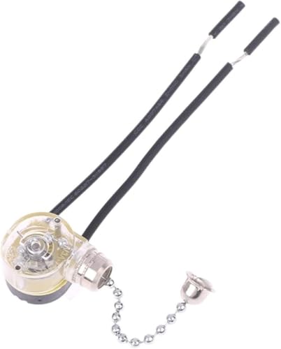 Ventilator-Schalter Home Deckenventilator Lampe Pull Chain Cord Switch Set Ersatzwerkzeuge(Sliver) von TNBCCXN