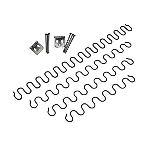 TNDYIG 5 Sets Polsterfedern, Metall, Sofa, Couch, Liegestuhl, Sessel, Sessel, Sitzrücken, Reparatur-Set (Größe: 40 cm, 5 Sets) von TNDYIG