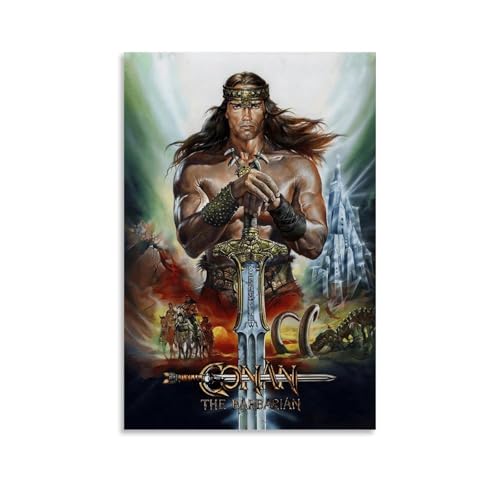 TNERPAR Conan The Barbarian Poster Dekorative Malerei Leinwand Wandkunst Wohnzimmer Poster Schlafzimmer Malerei,Wandkunst Bilddruck Moderne Familienzimmer Dekor 12x18inch(30x45cm) von TNERPAR