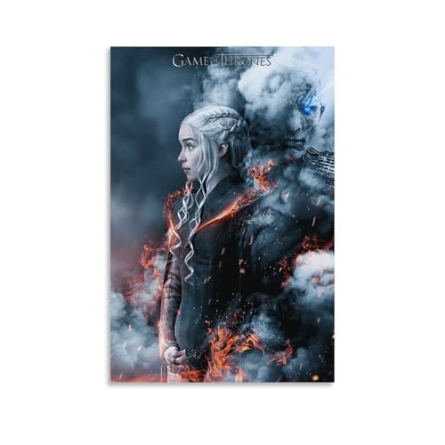 TNERPAR Daenerys Targaryen Star Poster Dekorative Malerei Leinwand Wandkunst Wohnzimmer Poster Schlafzimmer Malerei,Wandkunst Bilddruck Moderne Familienzimmer Dekor 08x12inch(20x30cm) von TNERPAR