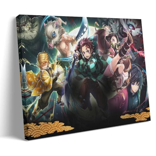 TNERPAR Demon Slayer Anime Poster Dekorative Malerei Leinwand Wandkunst Wohnzimmer Poster Schlafzimmer Malerei,Wandkunst Bilddruck Moderne Familienzimmer Dekor 08x12inch(20x30cm) von TNERPAR