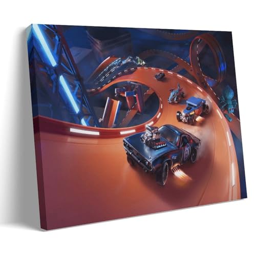 TNERPAR Hot Wheels Unleashed Poster Dekorative Malerei Leinwand Wandkunst Wohnzimmer Poster Schlafzimmer Malerei,Wandkunst Bilddruck Moderne Familienzimmer Dekor 12x18inch(30x45cm) von TNERPAR