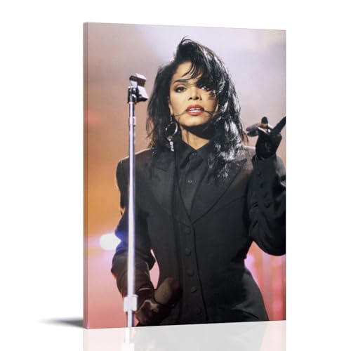TNERPAR Janet Jackson Singer Poster Dekorative Malerei Leinwand Wandkunst Wohnzimmer Poster Schlafzimmer Malerei,Wandkunst Bilddruck Moderne Familienzimmer Dekor 08x12inch(20x30cm) von TNERPAR