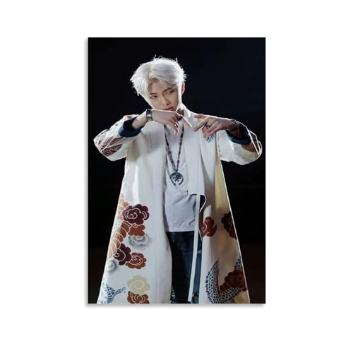 TNERPAR KPOP Kim Namjoon Poster Dekorative Malerei Leinwand Wandkunst Wohnzimmer Poster Schlafzimmer Malerei,Wandkunst Bilddruck Moderne Familienzimmer Dekor 08x12inch(20x30cm) von TNERPAR