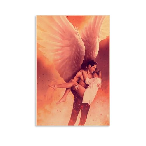 TNERPAR Lucifer Cast Poster Dekorative Malerei Leinwand Wandkunst Wohnzimmer Poster Schlafzimmer Malerei,Wandkunst Bilddruck Moderne Familienzimmer Dekor 08x12inch(20x30cm) von TNERPAR