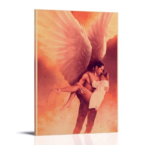 TNERPAR Lucifer Cast Poster Dekorative Malerei Leinwand Wandkunst Wohnzimmer Poster Schlafzimmer Malerei,Wandkunst Bilddruck Moderne Familienzimmer Dekor 20x30inch(50x75cm) von TNERPAR