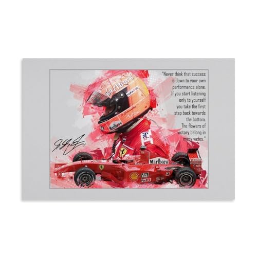 TNERPAR Michael Schumacher (2) Poster Dekorative Malerei Leinwand Wandkunst Wohnzimmer Poster Schlafzimmer Malerei,Wandkunst Bilddruck Moderne Familienzimmer Dekor 12x18inch(30x45cm) von TNERPAR